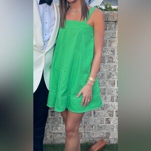 Entro Vibrant Green Mini Dress